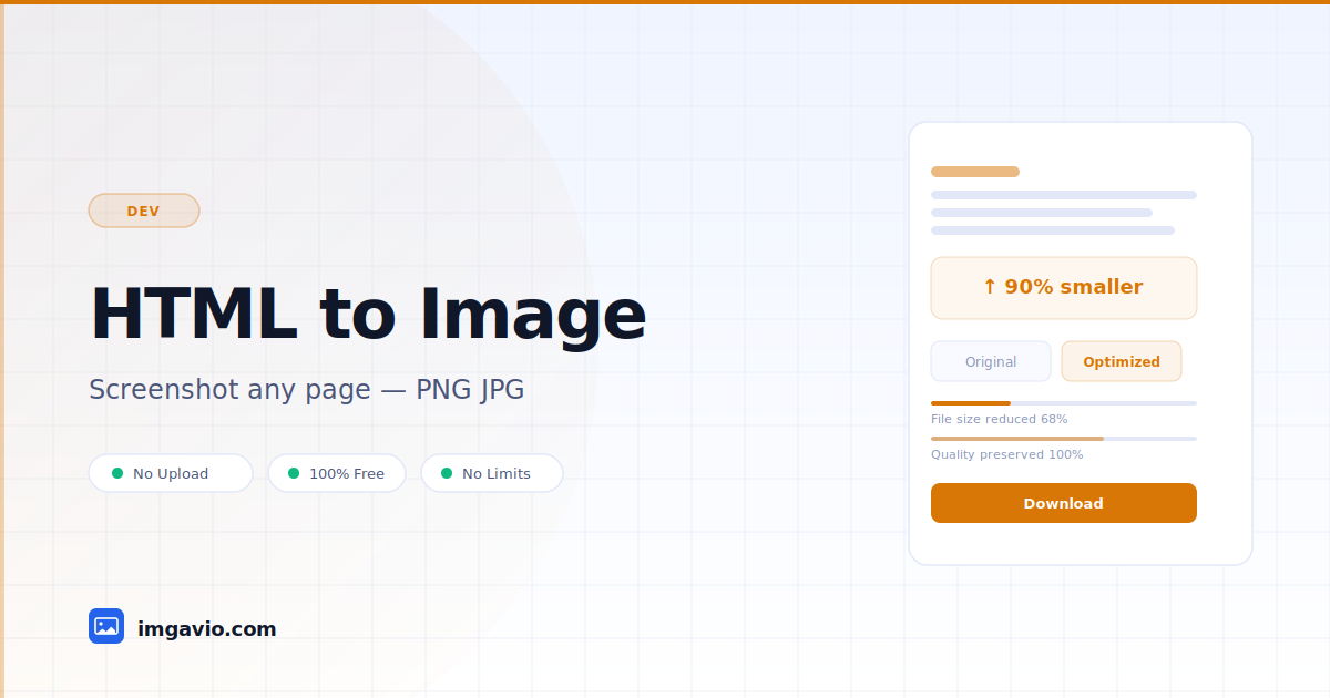 Html O Image HTML to Image, Screenshot Any Webpage - imgavio